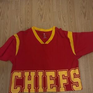 Kansas City Chiefs Womens Large shirt crop top